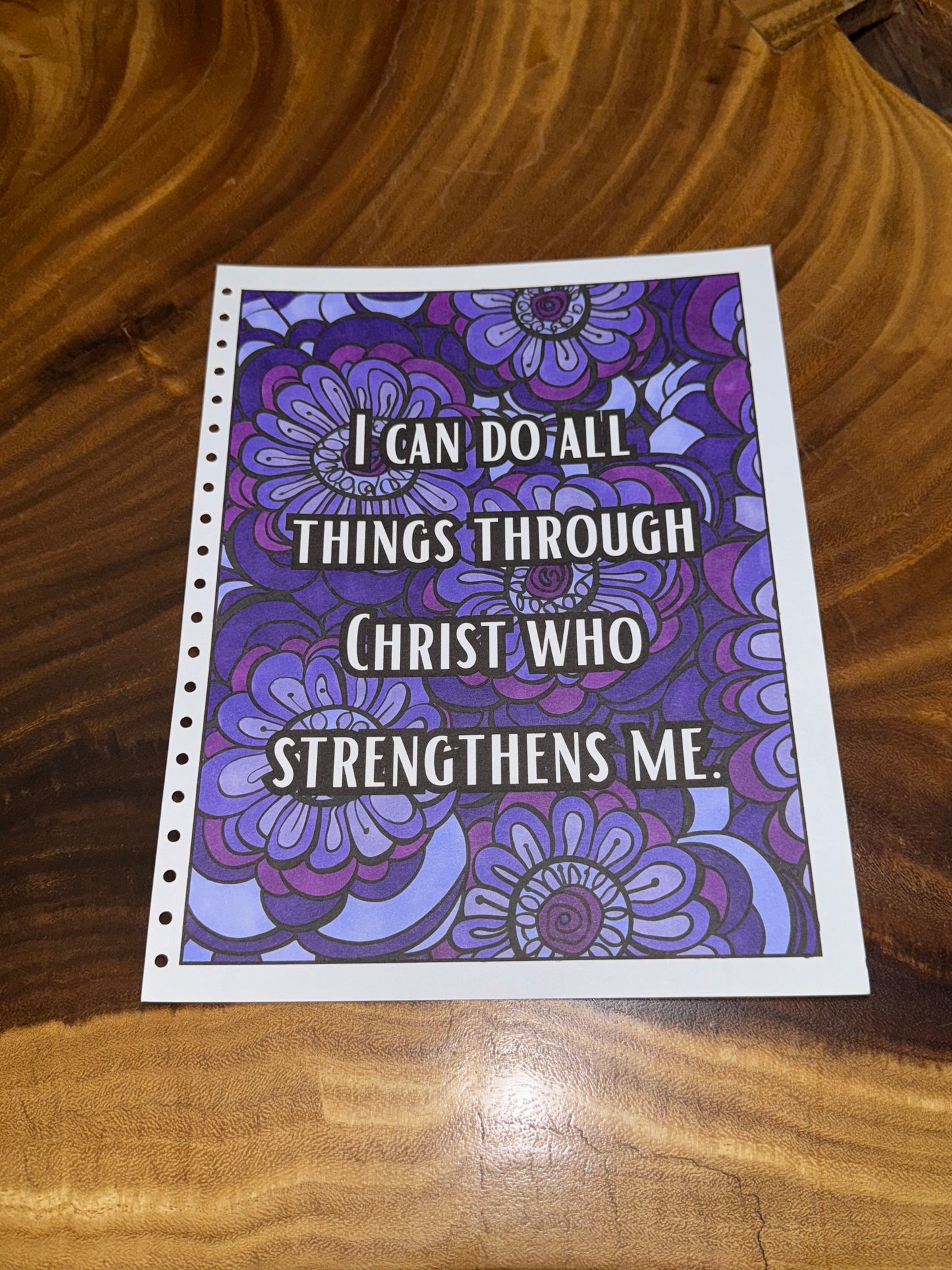 Positive Christian Affirmations Coloring Book