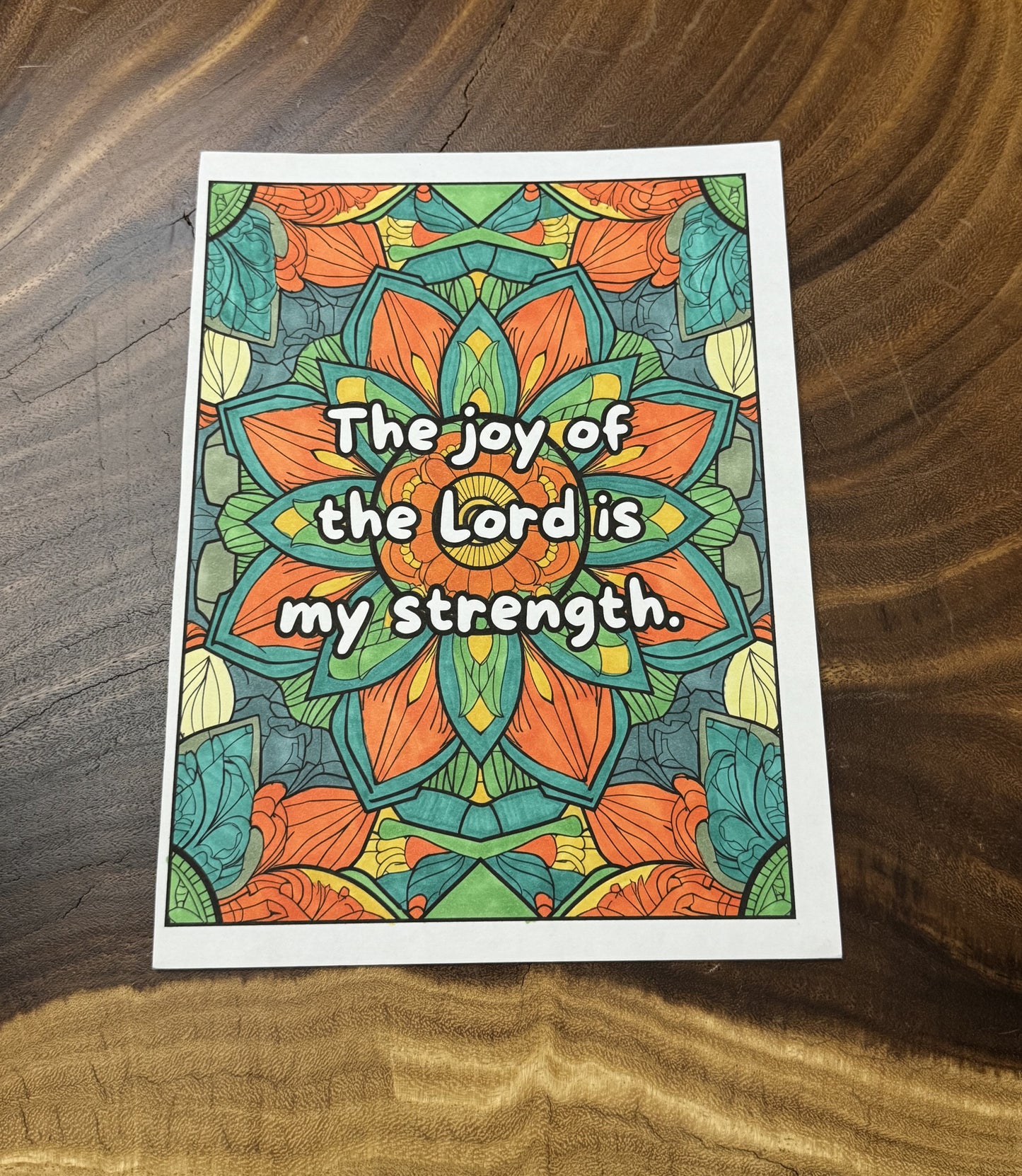 Positive Christian Affirmations Coloring Book