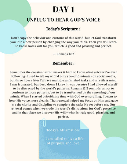 14-Day Digital Devotional Journal - Break Free from the Scroll