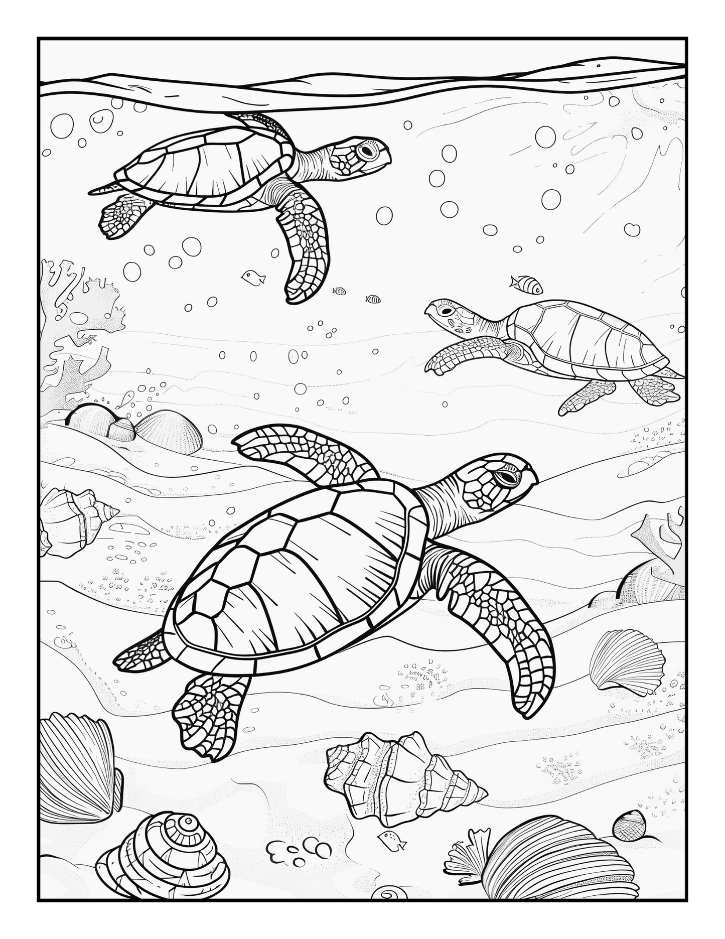 Under the Sea Anxiety Relief Coloring Book