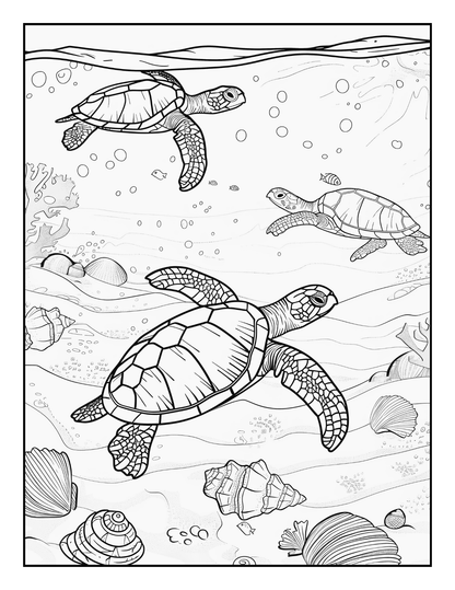 Under the Sea Anxiety Relief Coloring Book