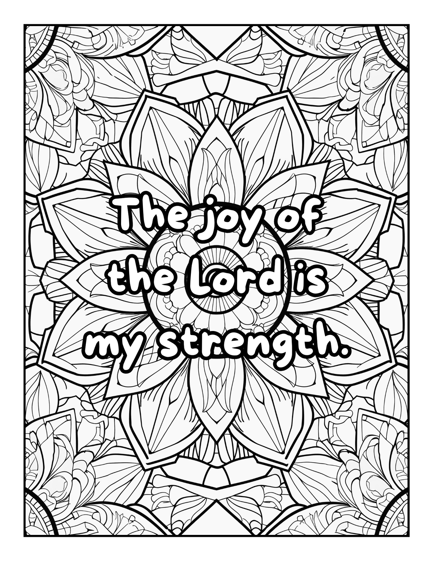 Positive Christian Affirmations Coloring Book