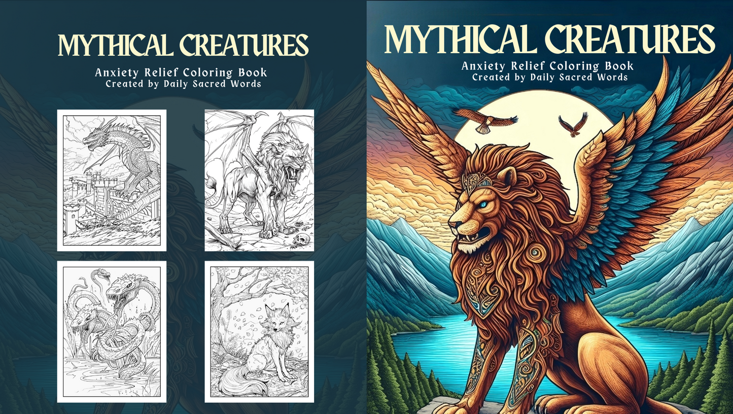 Mythical Creatures Coloring Book