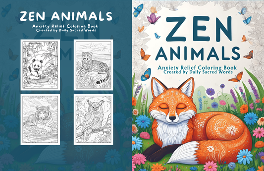 Zen Animals Coloring Book