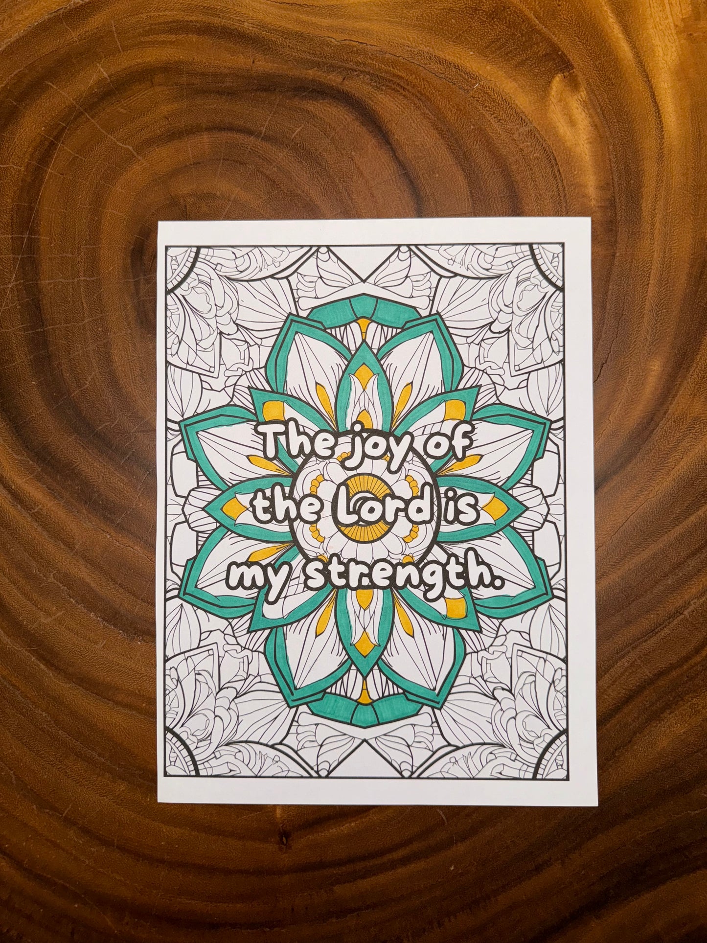 Positive Christian Affirmations Coloring Book