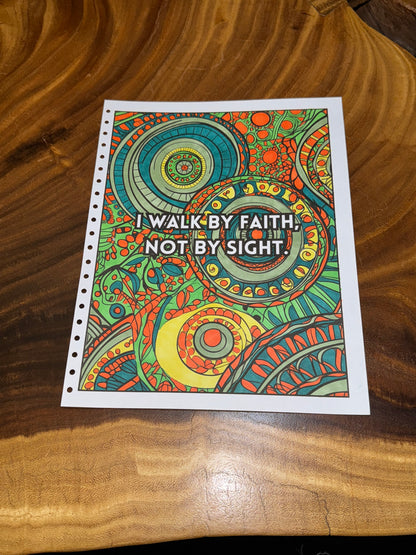 Positive Christian Affirmations Coloring Book