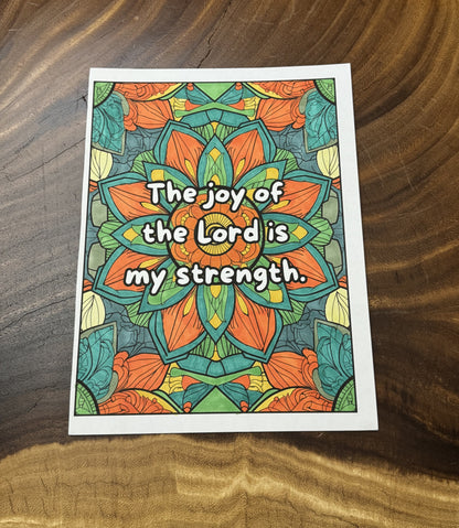 Positive Christian Affirmations Coloring Book