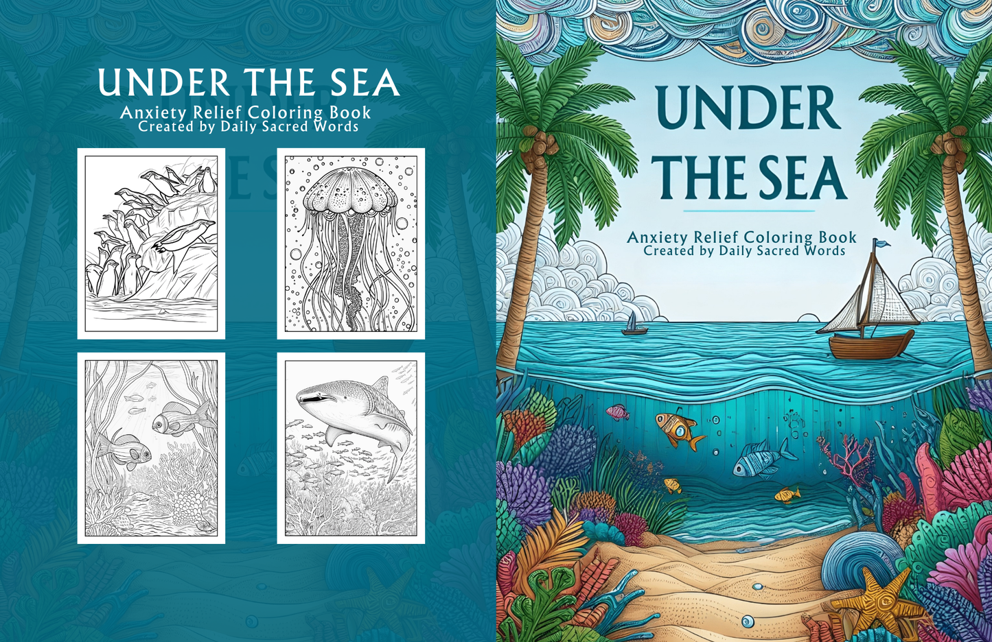 Under the Sea Anxiety Relief Coloring Book