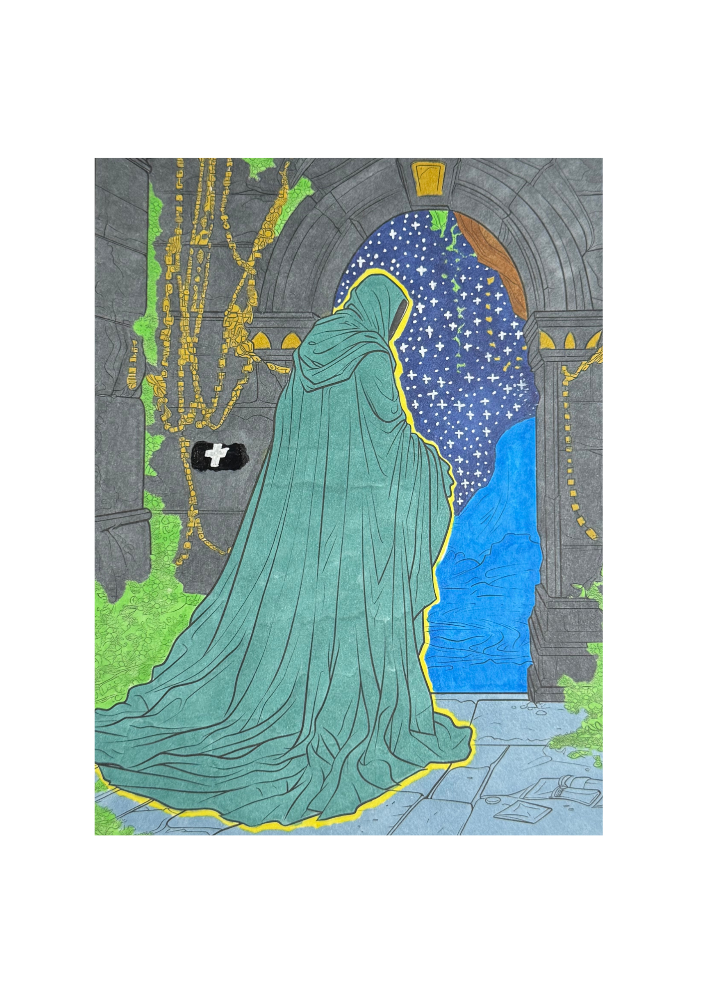 Watcher of the Stars Art Print